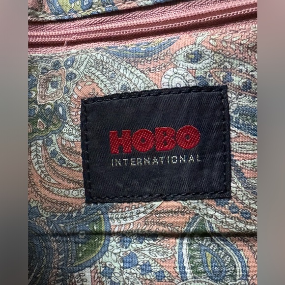 Vintage HOBO International Chestnut Brown Leather Clutch Handbag - Picture 7 of 10